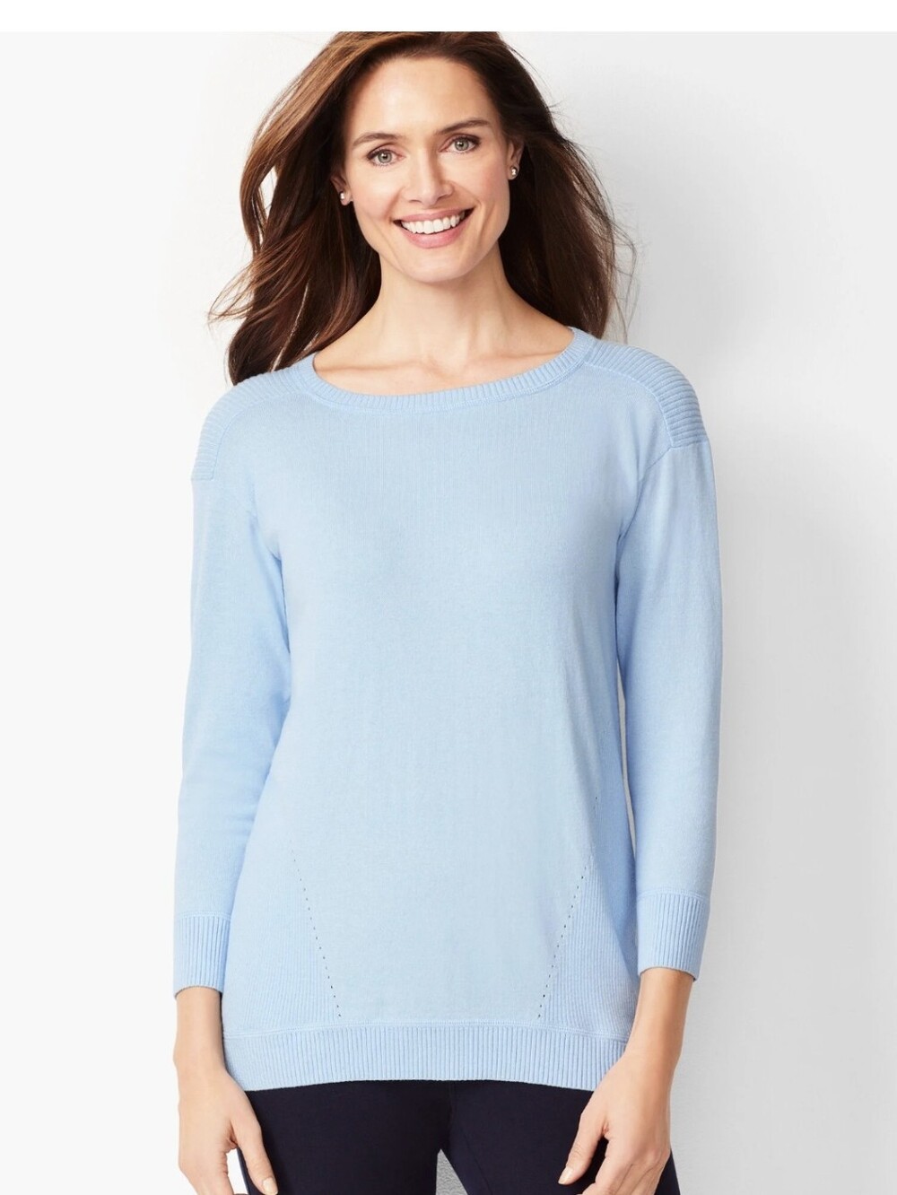 NWT Talbots High Low Sweater Blue Sz.1X